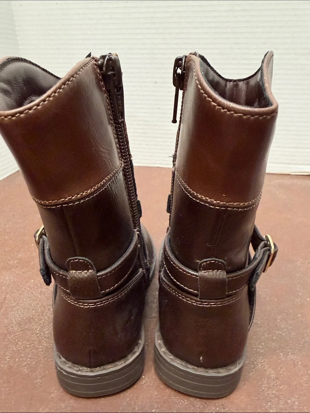 Gymboree Brown Buckle tall Boots - Classic Comfort, kids 6